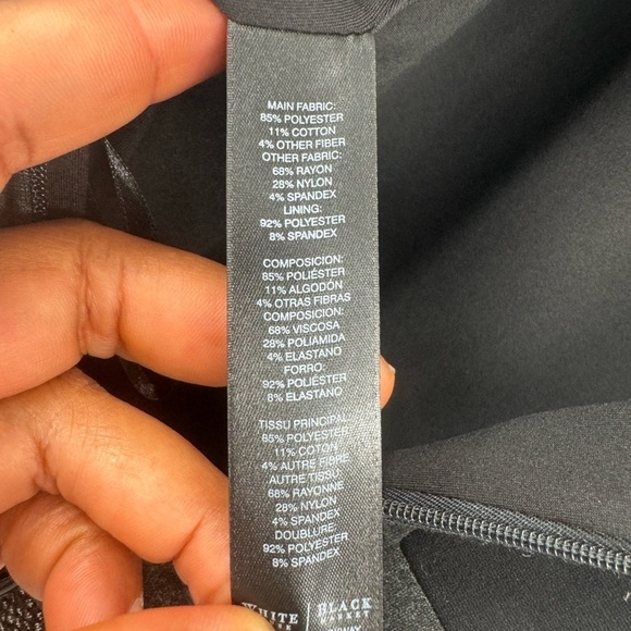 White House black market colorblock sleeveless dress grey black size 14 - Picture 8 of 8